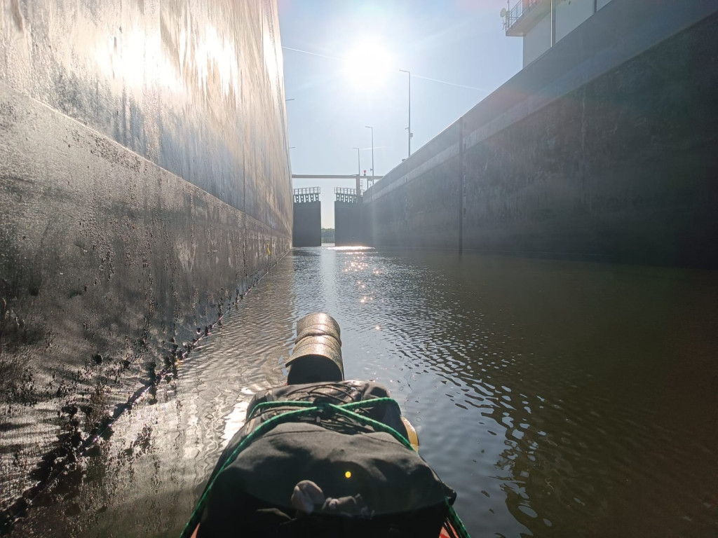 61 km wiosłowania jednego dnia, Bałtyk już bliżej