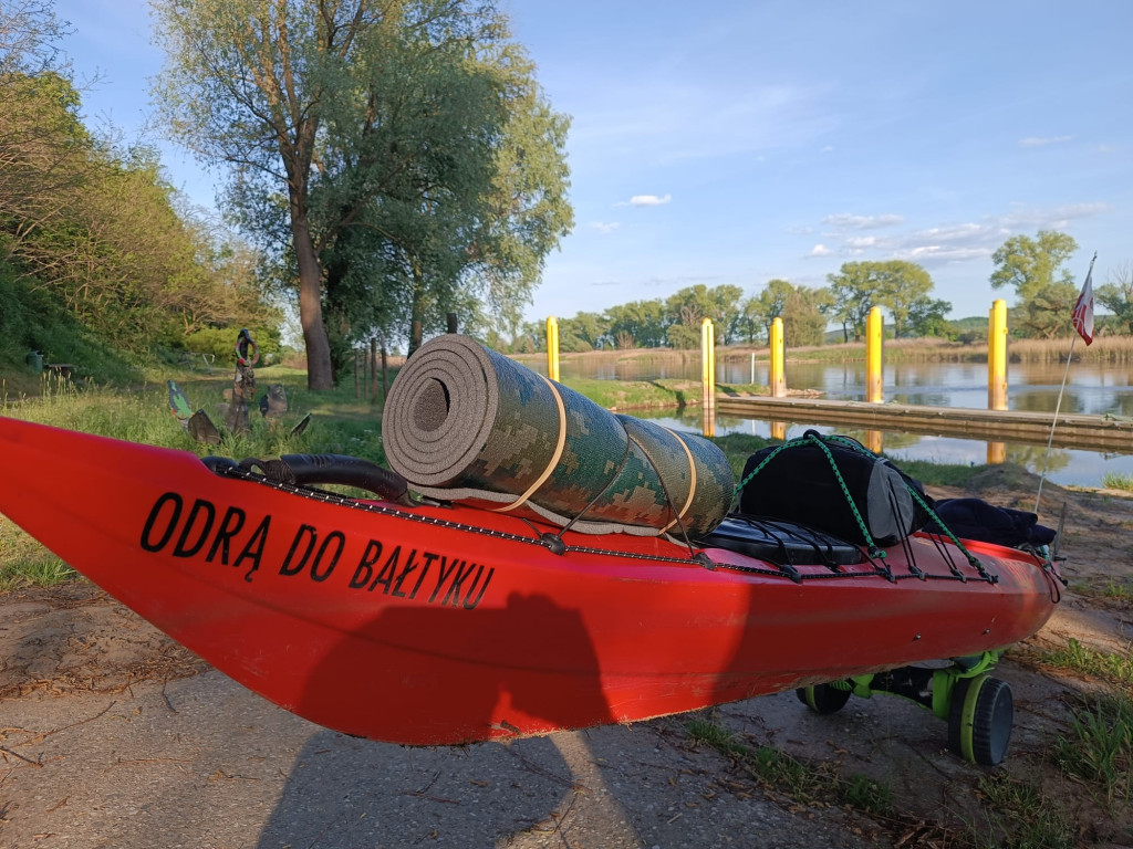 61 km wiosłowania jednego dnia, Bałtyk już bliżej