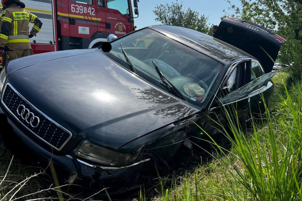 Audi wjechało w opla. W samochodach były dzieci