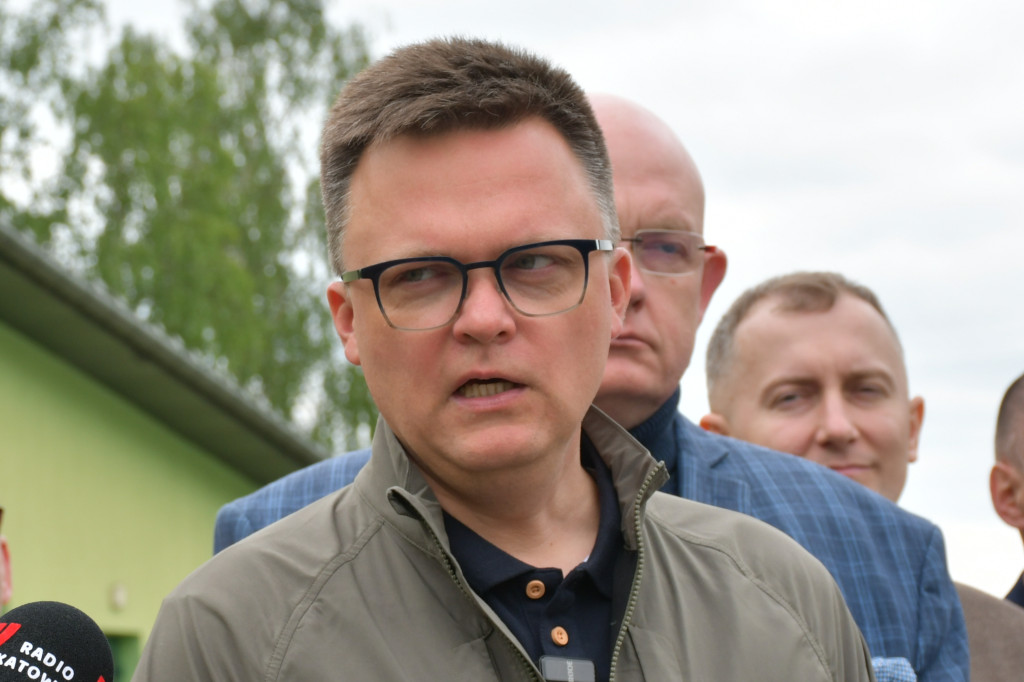 Szymon Hołownia odwiedził powiat tarnogórski