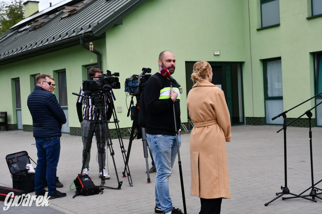 Szymon Hołownia odwiedził powiat tarnogórski