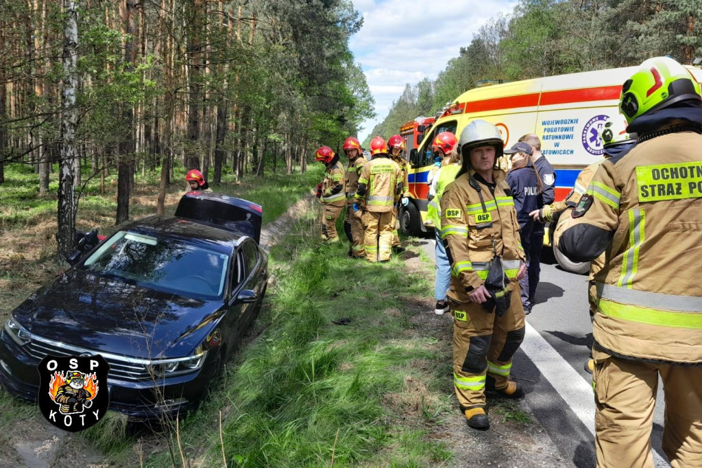 Wypadek na DK 11 w Kotach (gmina Tworóg)