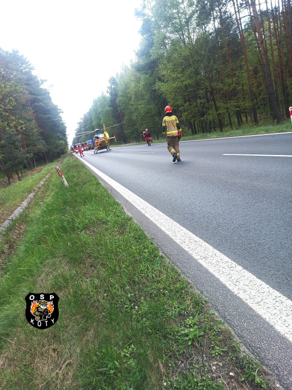 Wypadek na DK 11 w Kotach (gmina Tworóg)