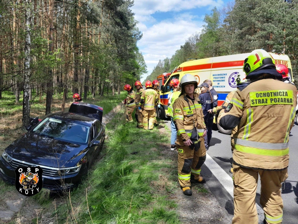 Wypadek na DK 11 w Kotach (gmina Tworóg)