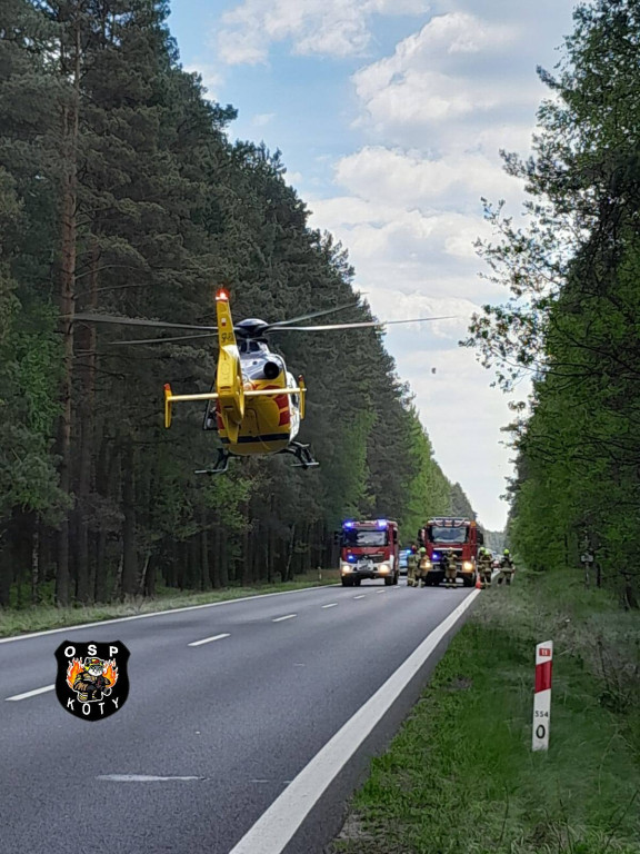 Wypadek na DK 11 w Kotach (gmina Tworóg)