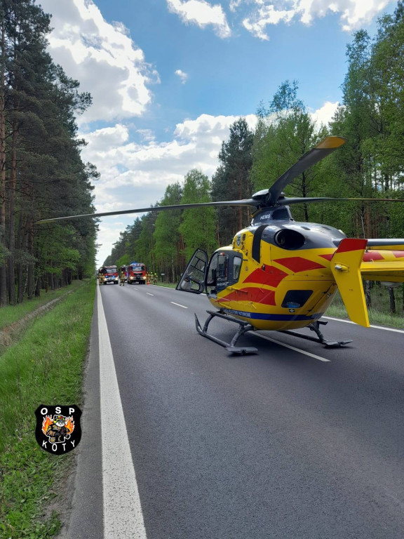 Wypadek na DK 11 w Kotach (gmina Tworóg)