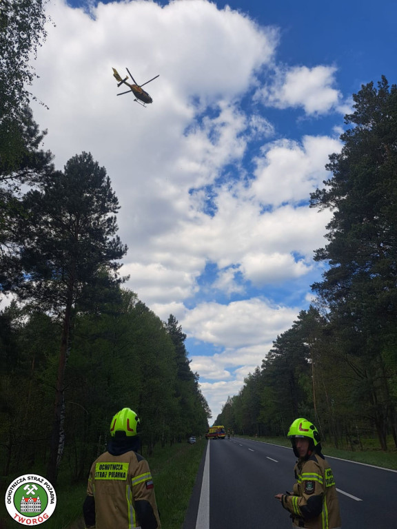 Wypadek na DK 11 w Kotach (gmina Tworóg)
