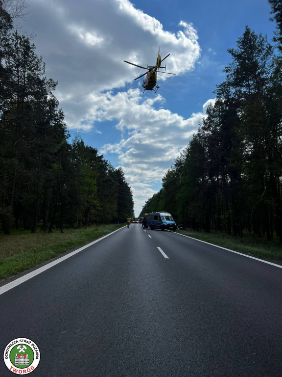 Wypadek na DK 11 w Kotach (gmina Tworóg)