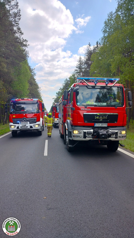 Wypadek na DK 11 w Kotach (gmina Tworóg)