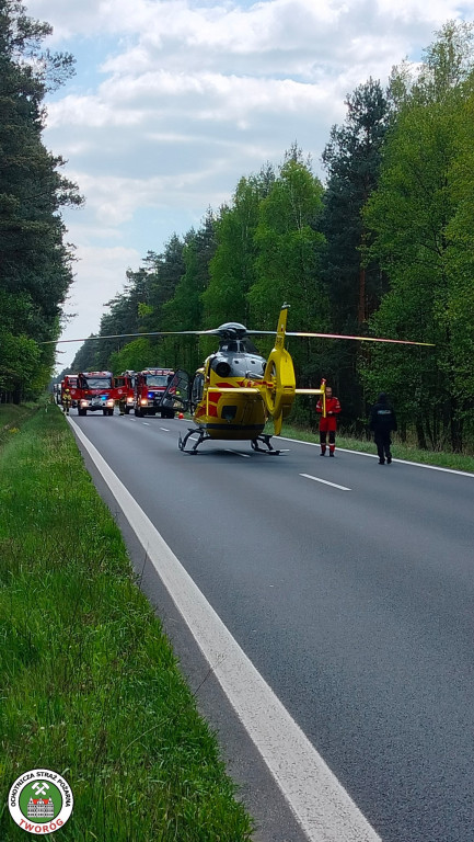 Wypadek na DK 11 w Kotach (gmina Tworóg)