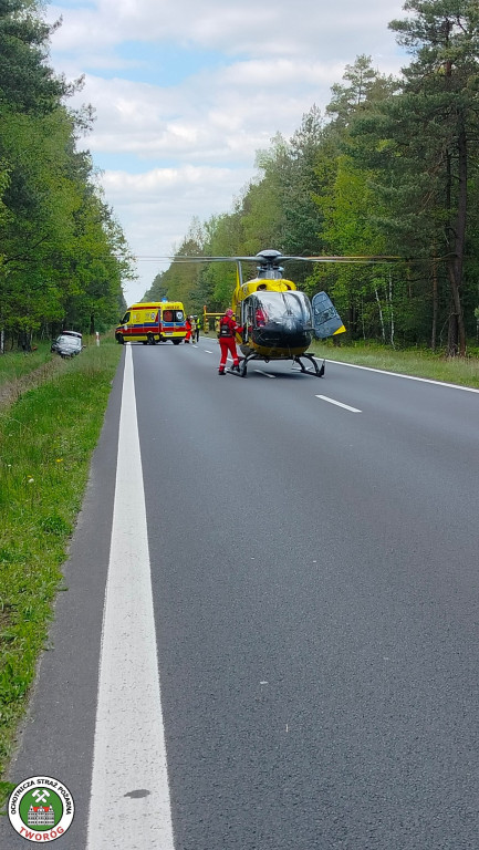 Wypadek na DK 11 w Kotach (gmina Tworóg)