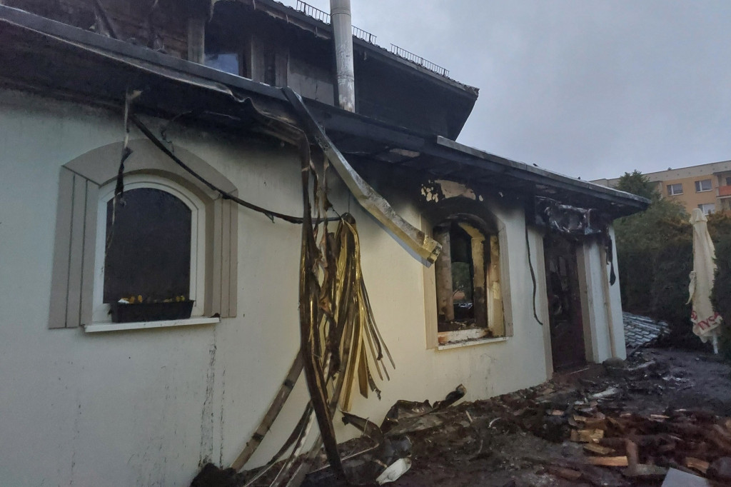 Pożar w restauracji