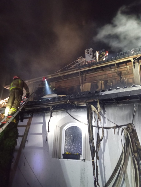 Pożar w restauracji