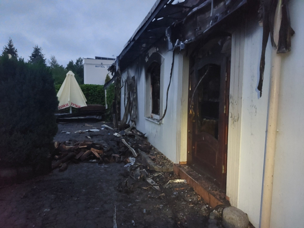 Pożar w restauracji