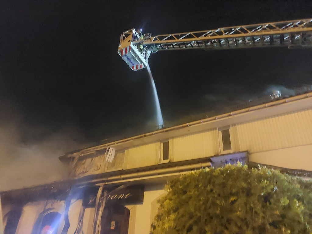 Pożar w restauracji