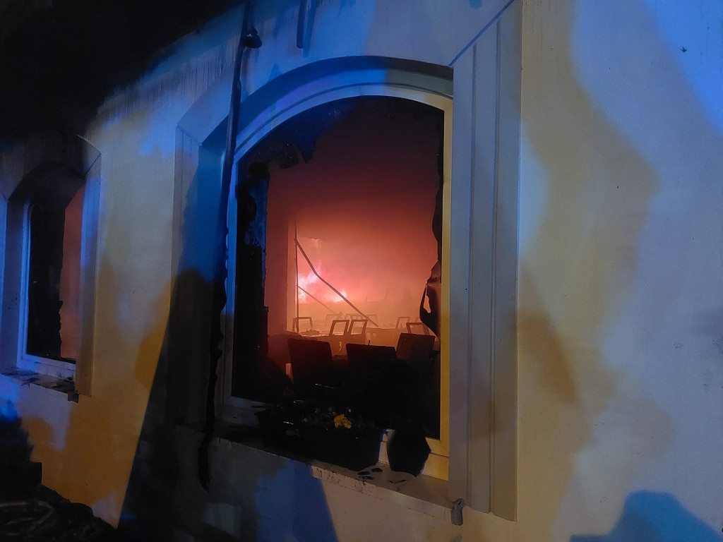 Pożar w restauracji