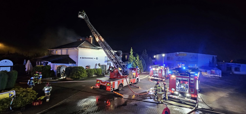 Pożar w restauracji