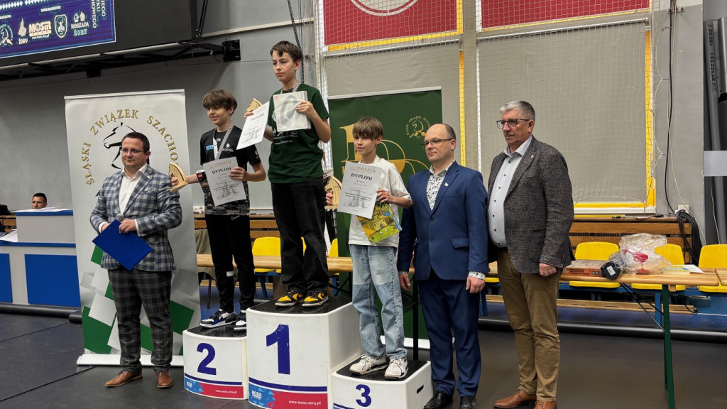 Nasz szachista na trzecim stopniu podium
