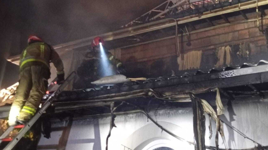 Pożar w restauracji