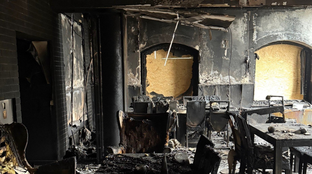 Pożar w restauracji