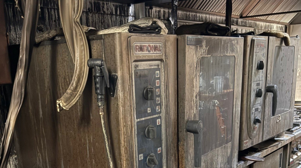 Pożar w restauracji