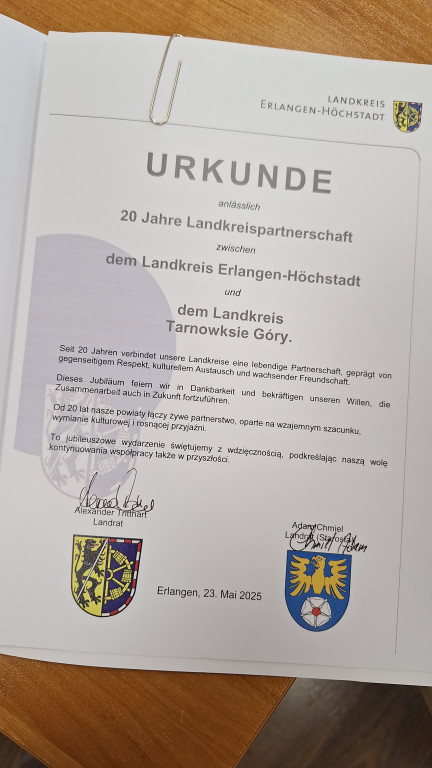 20 lat współpracy z Erlangen-Höchstadt