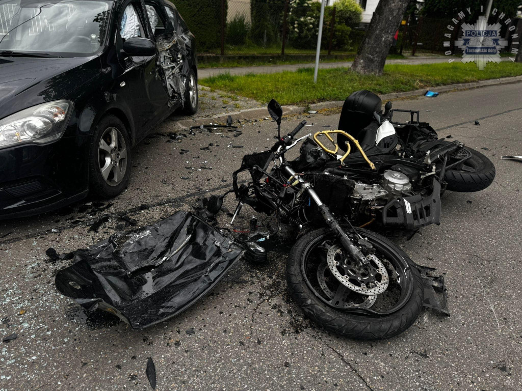 Tarnowskie Góry. Zderzenie na ul. Sienkiewicza