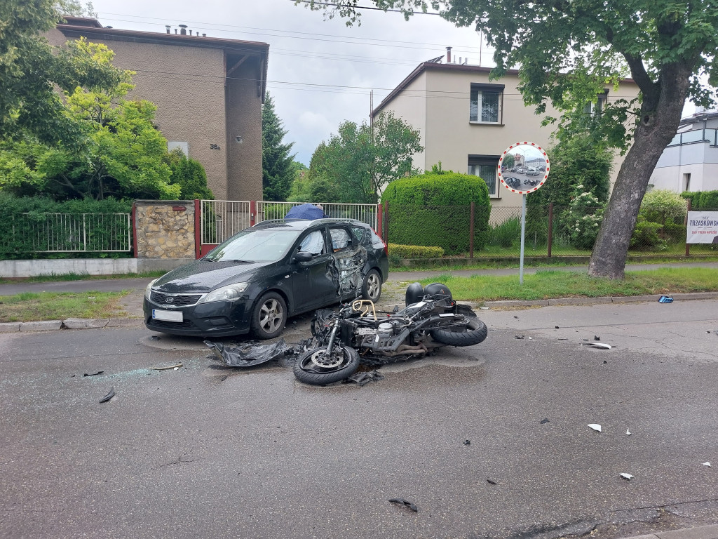 Tarnowskie Góry. Zderzenie na ul. Sienkiewicza
