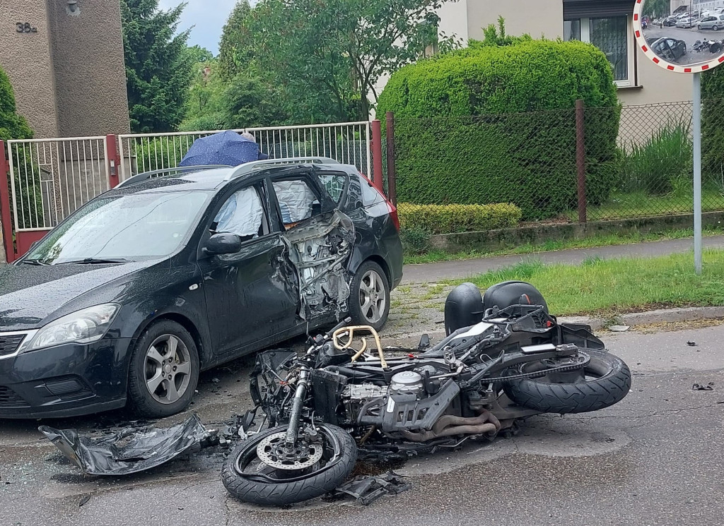 Tarnowskie Góry. Zderzenie na ul. Sienkiewicza