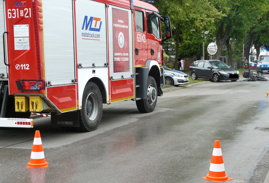 Tarnowskie Góry. Zderzenie na ul. Sienkiewicza