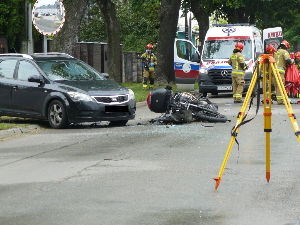 Tarnowskie Góry. Zderzenie na ul. Sienkiewicza