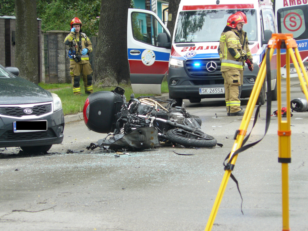 Tarnowskie Góry. Zderzenie na ul. Sienkiewicza