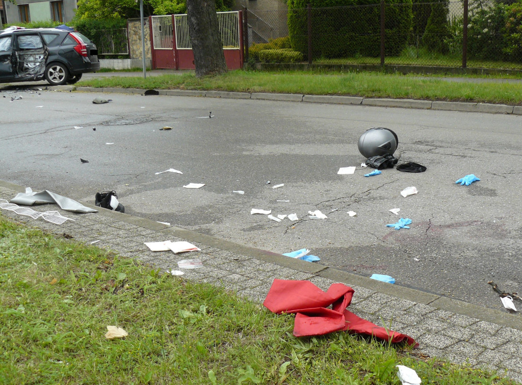 Tarnowskie Góry. Zderzenie na ul. Sienkiewicza
