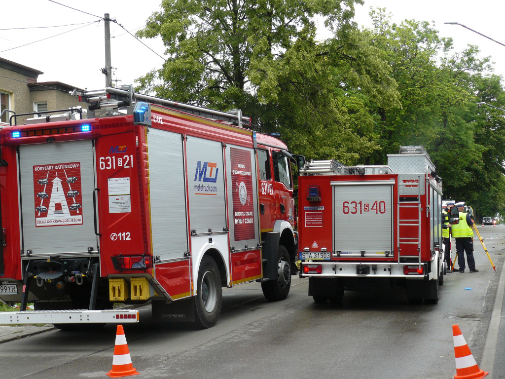Tarnowskie Góry. Zderzenie na ul. Sienkiewicza