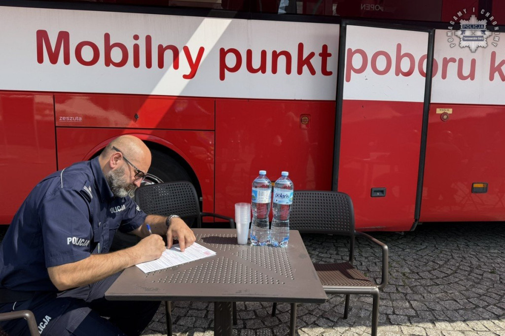 Tarnowskie Góry: akcja krwiodawstwa z udziałem służb