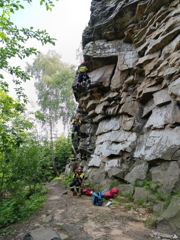  Strażacy z Radzionkowa trenowali z GOPR-em