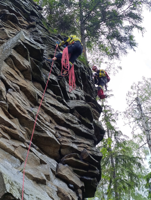  Strażacy z Radzionkowa trenowali z GOPR-em
