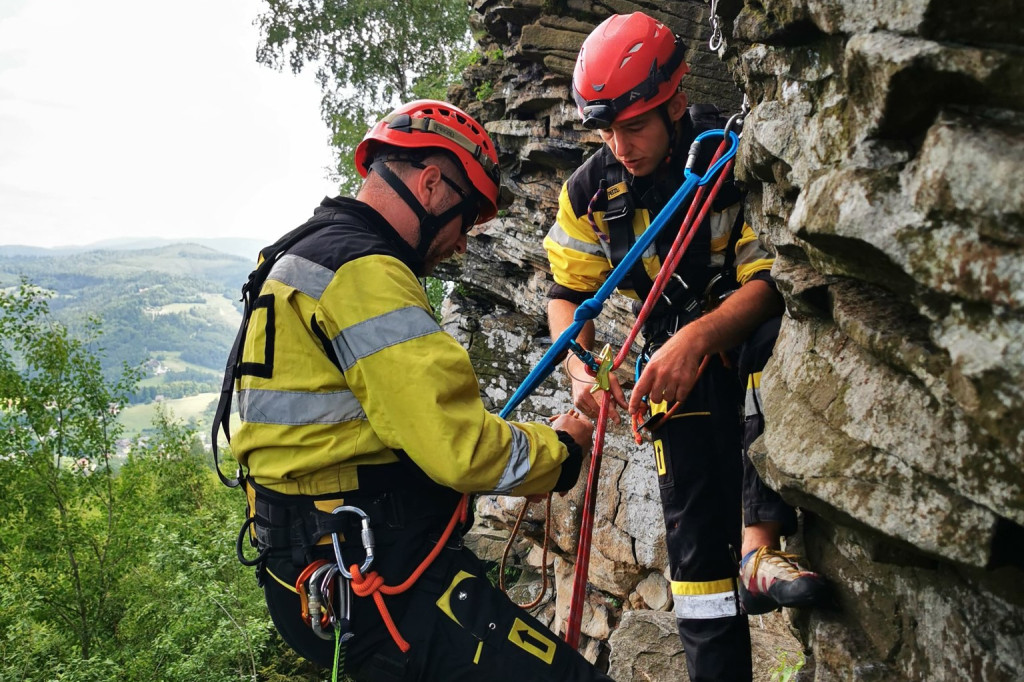 Strażacy z Radzionkowa trenowali z GOPR-em