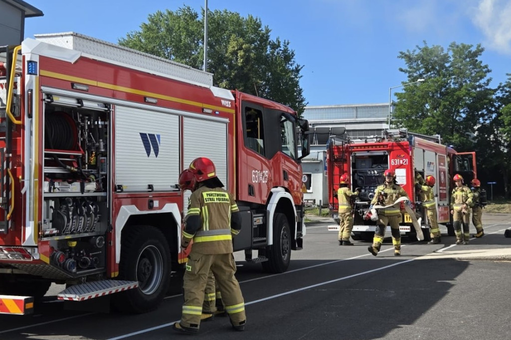 W elektrociepłowni wybuchł pożar. Ćwiczenia