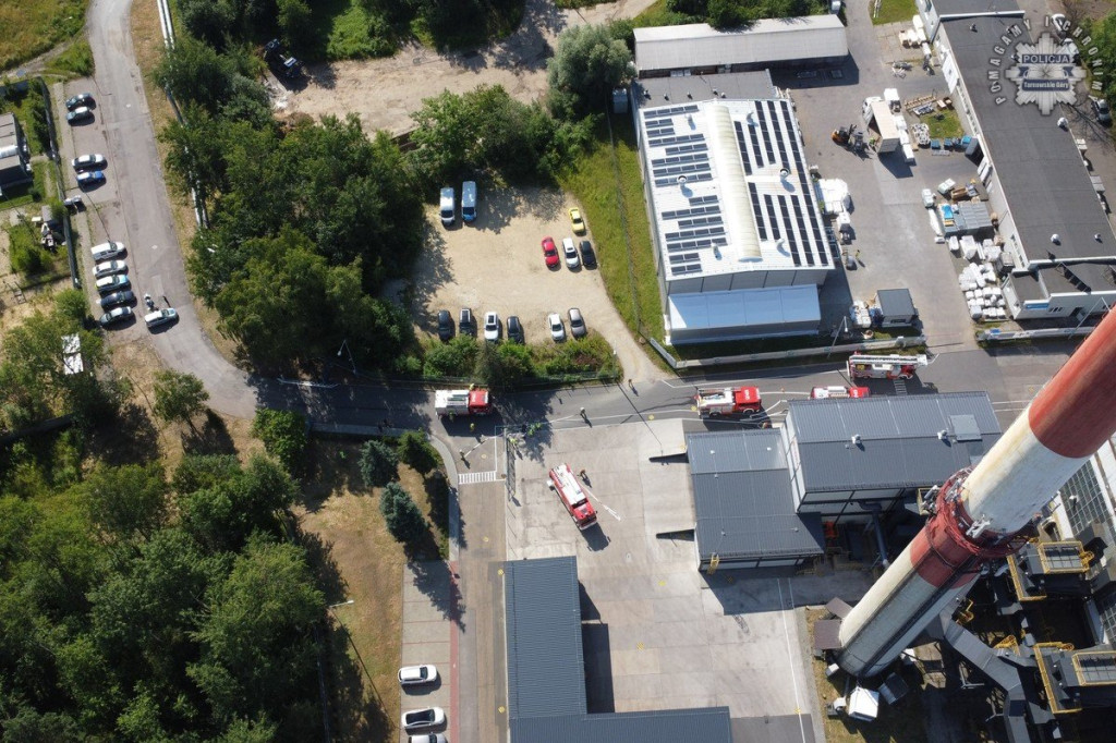 W elektrociepłowni wybuchł pożar. Ćwiczenia