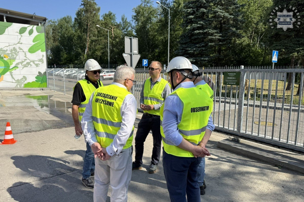 W elektrociepłowni wybuchł pożar. Ćwiczenia