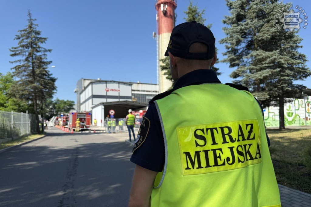 W elektrociepłowni wybuchł pożar. Ćwiczenia