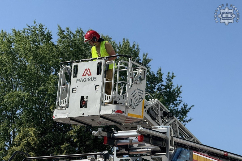 W elektrociepłowni wybuchł pożar. Ćwiczenia
