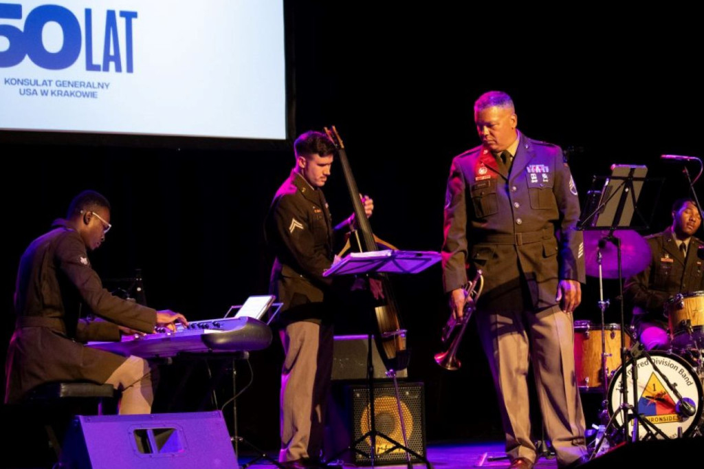 Amerykańscy żołnierze w Piekarach Śląskich