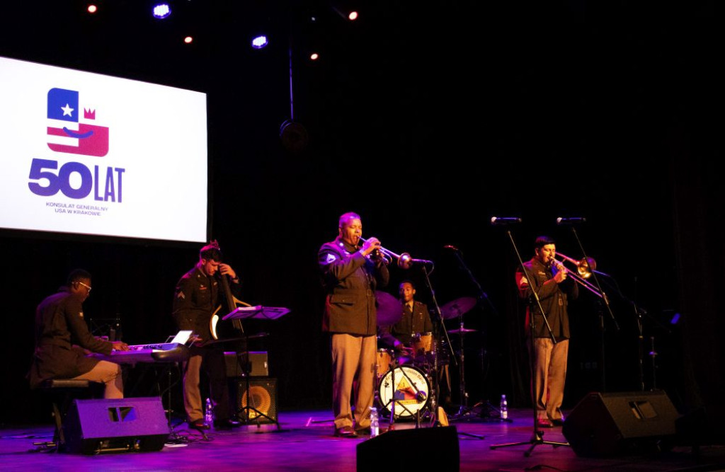 Amerykańscy żołnierze w Piekarach Śląskich