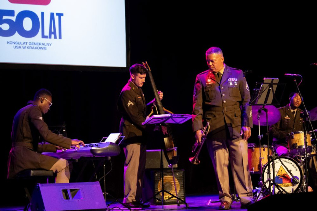 Amerykańscy żołnierze w Piekarach Śląskich