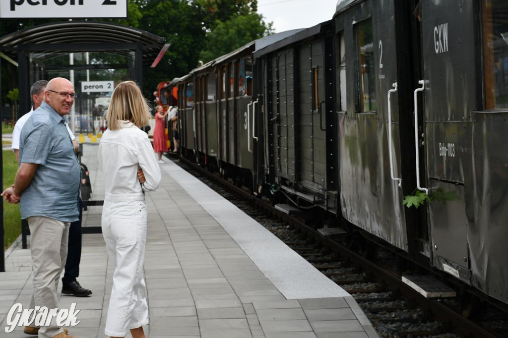 Wąskotorówka wróciła do Miasteczka Śl. Stacja przebudowana