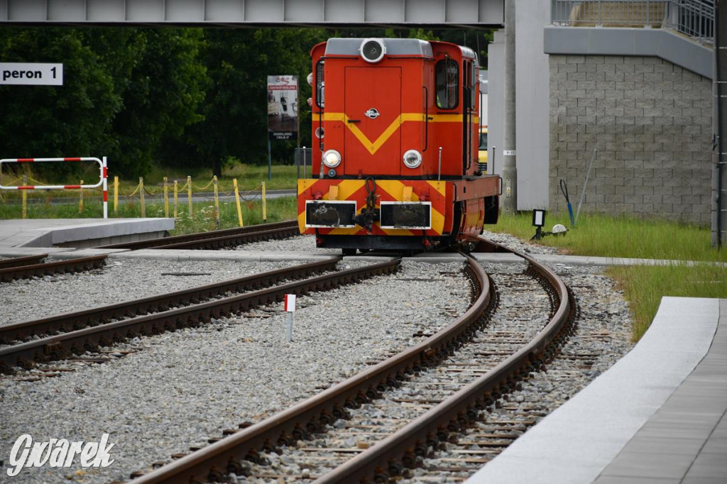 Wąskotorówka wróciła do Miasteczka Śl. Stacja przebudowana
