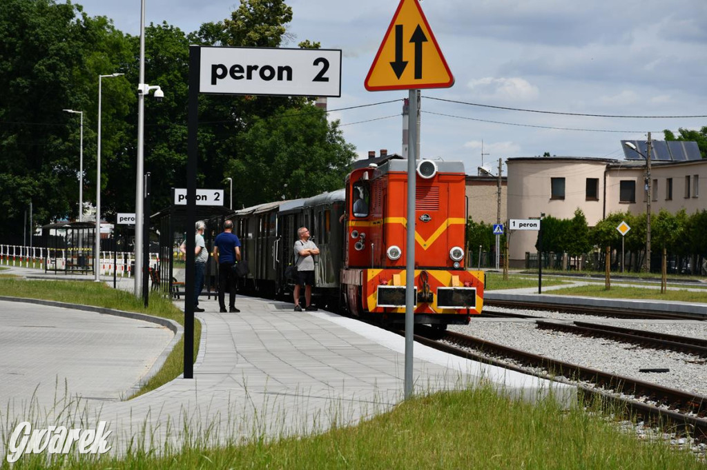 Wąskotorówka wróciła do Miasteczka Śl. Stacja przebudowana