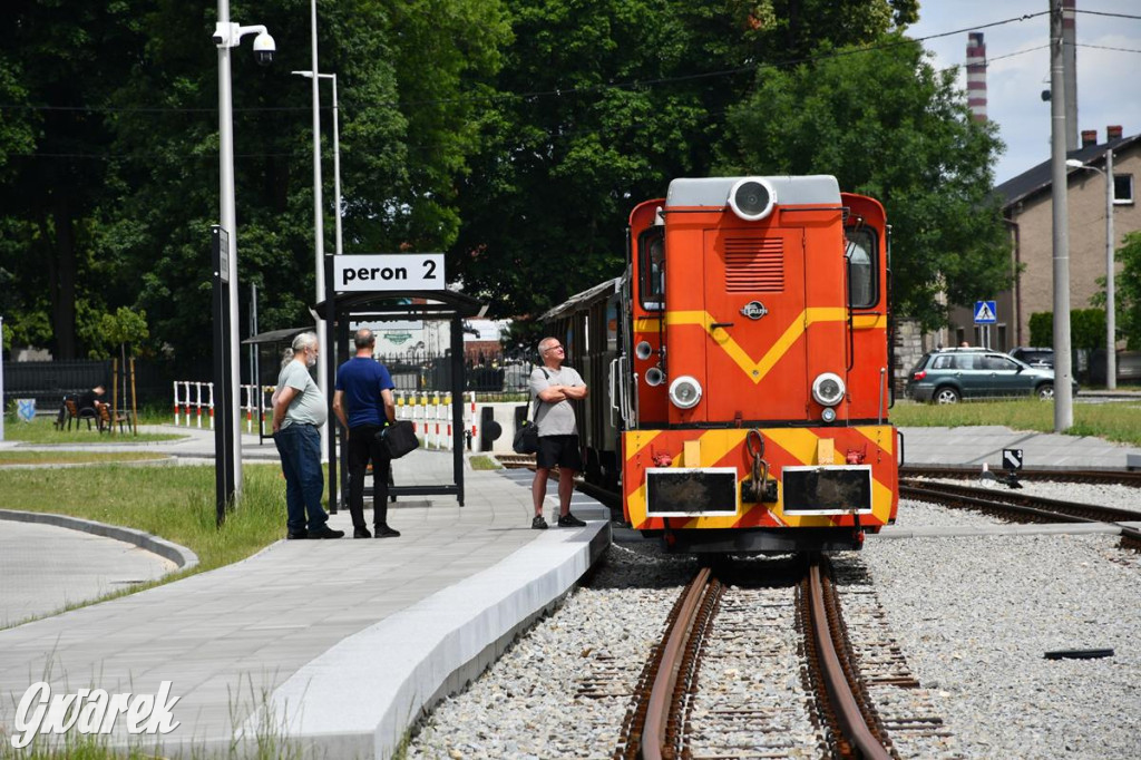 Wąskotorówka wróciła do Miasteczka Śl. Stacja przebudowana